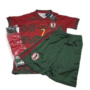 Youth Boys & Girls Soccer/Football Jersey Uniform Set For 12 & 13 Years  Ronaldo